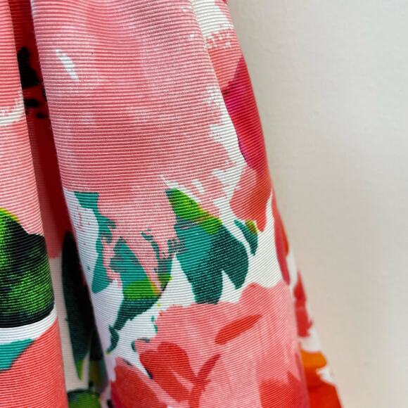 Eliza J Floral Fit and Flare Faille Sleeveless Open Back Classic Dress womens 2 - Picture 7 of 14